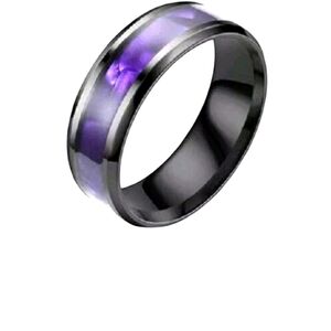 New Mens Size 13 Purple And Black Band